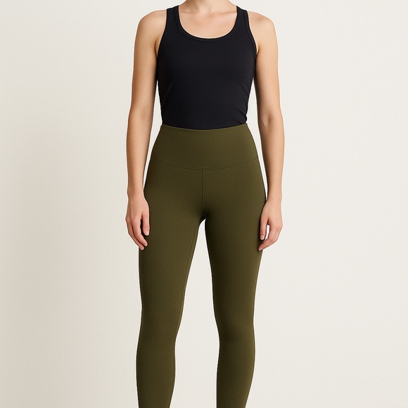 lululemon athletica Olive Green Leggings size 4 - Picture 1 of 7
